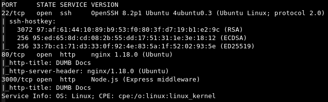 nmap çıktısı