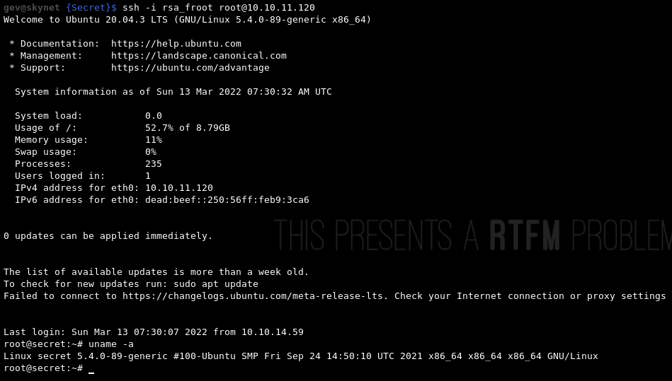 ssh root