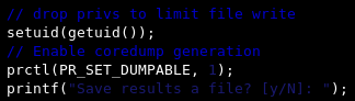 coredump